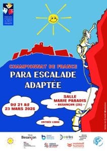 Championnat de France Para Escalade Adaptée - FERMETURE DE LA SALLE 3 affiche